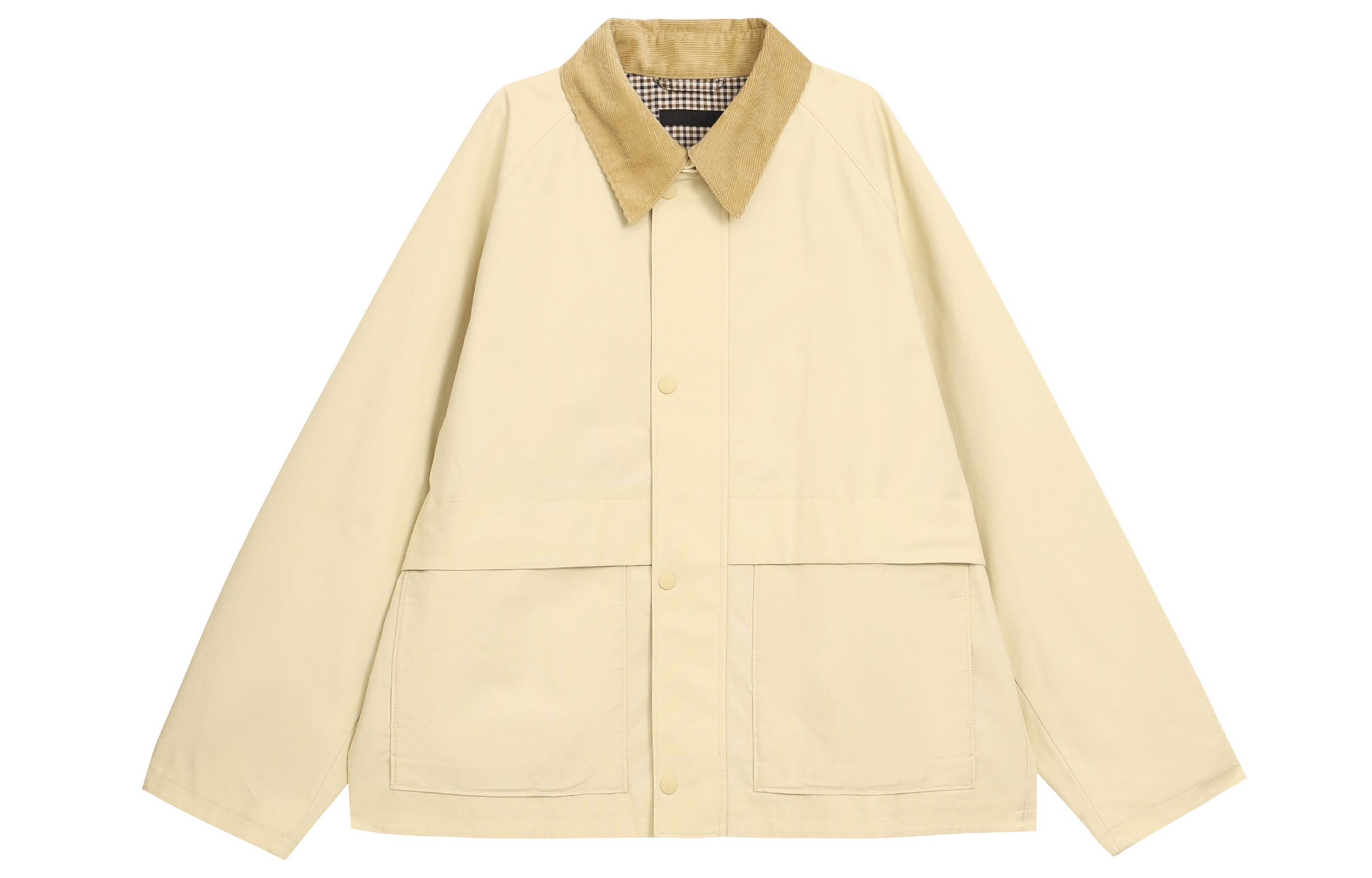 UNIQLO Men’s Casual Zip-Up Collared Jacket Light Beige 470989-30