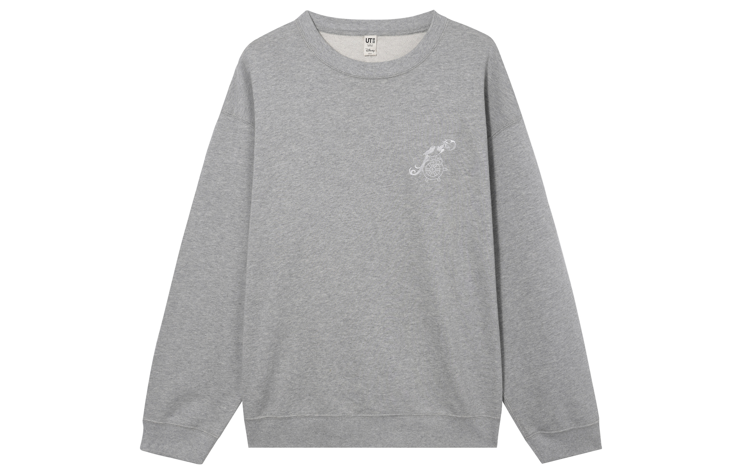 UNIQLO Mickey Shines Graphic Sweatshirt Cartoon Unisex Letter Design - Gray 466849-03