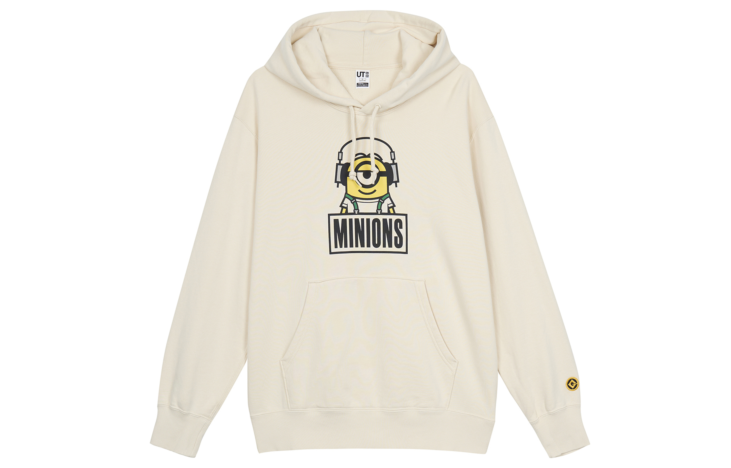 UNIQLO Minions Hoodie Unisex Light Beige 458616-30