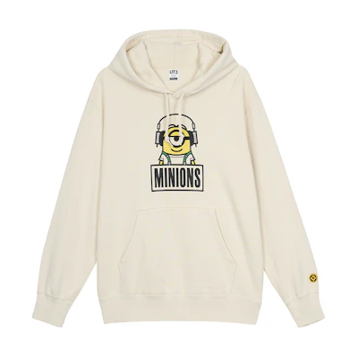 UNIQLO Minions Hoodie Unisex Light Beige 458616-30