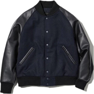 UNIQLO Jaket Unisex Navy Blue Baseball Kulit Lengan Kerah Ribbed 453598-69 Buy UNIQLO Jaket Unisex Navy Blue Baseball Kulit Lengan Kerah Ribbed 453598-69