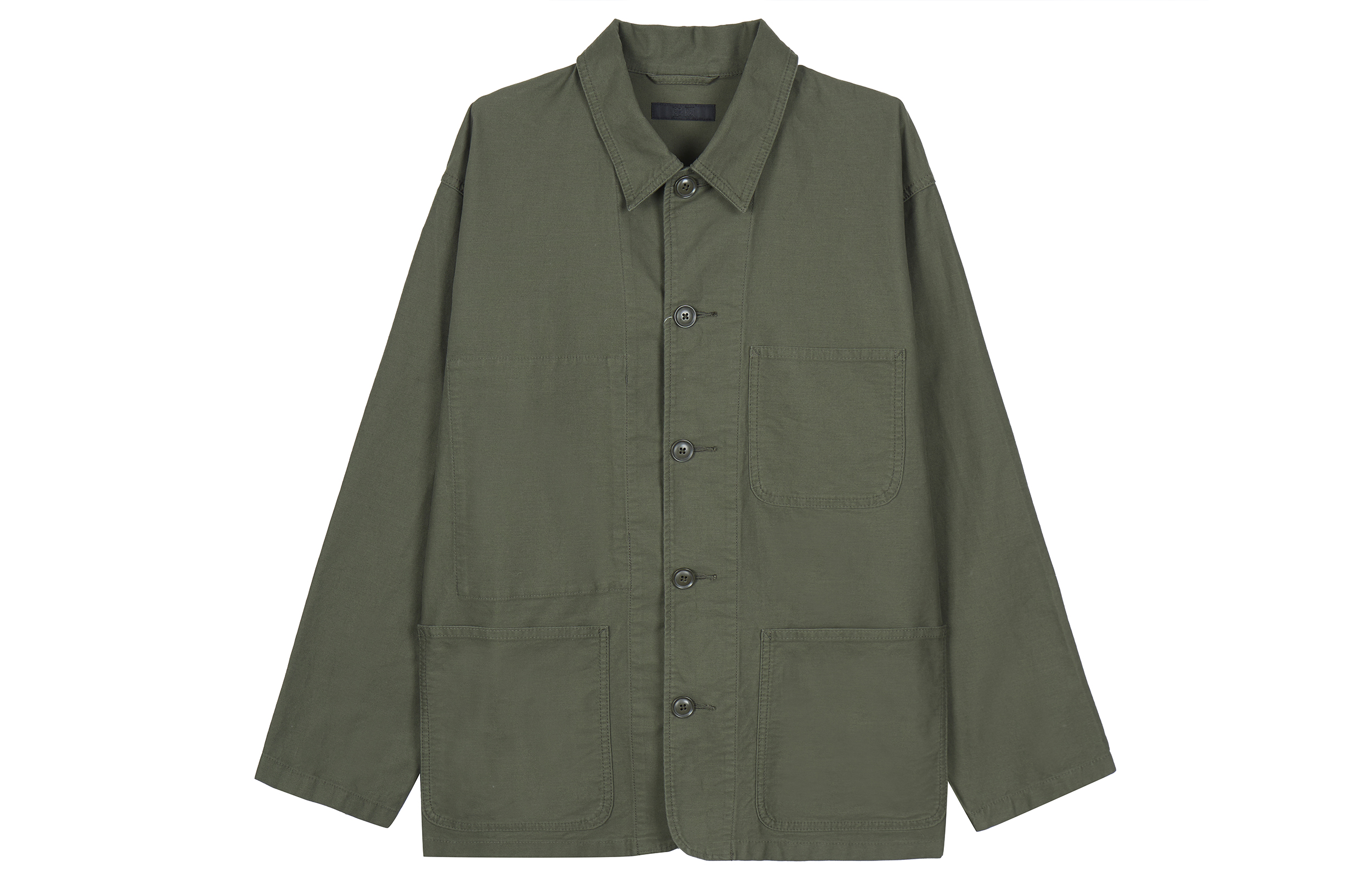 UNIQLO Olive Green Casual Jacket with Front Pocket 459588-56