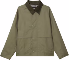 UNIQLO Olive Green Solid Color Long Sleeve Jacket with Button Closure 470989-56 UNIQLO Olive Green Solid Color Long Sleeve Jacket with Button Closure 470989-56
