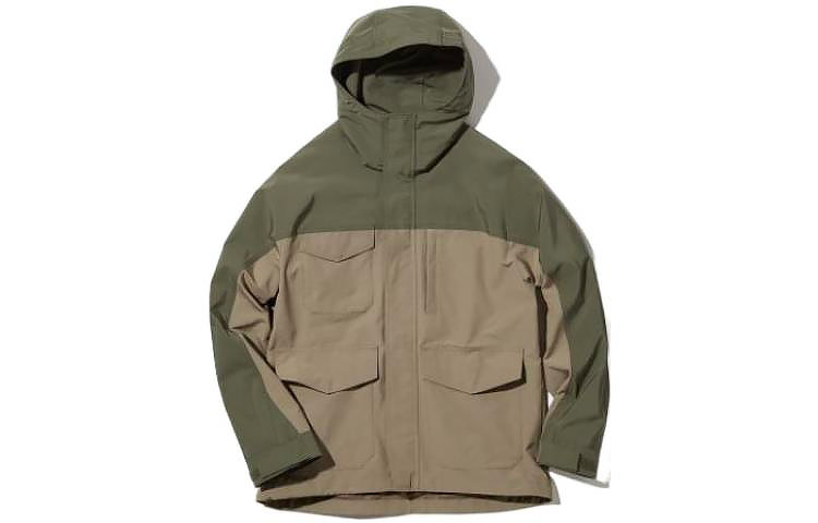 UNIQLO Patchwork Hooded Jacket Unisex Green 451285-56