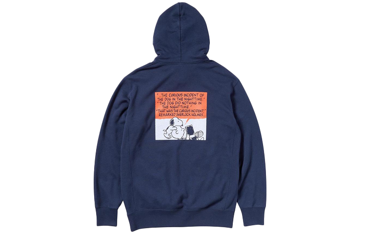 UNIQLO Peanuts Snoopy Graphic Hoodie Navy Blue 443736-68
