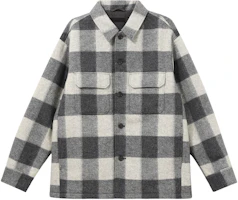 UNIQLO Plaid Button-Up Long Sleeve Shirt Jacket Unisex - Light Gray 449618-05 UNIQLO Plaid Button-Up Long Sleeve Shirt Jacket Unisex - Light Gray 449618-05