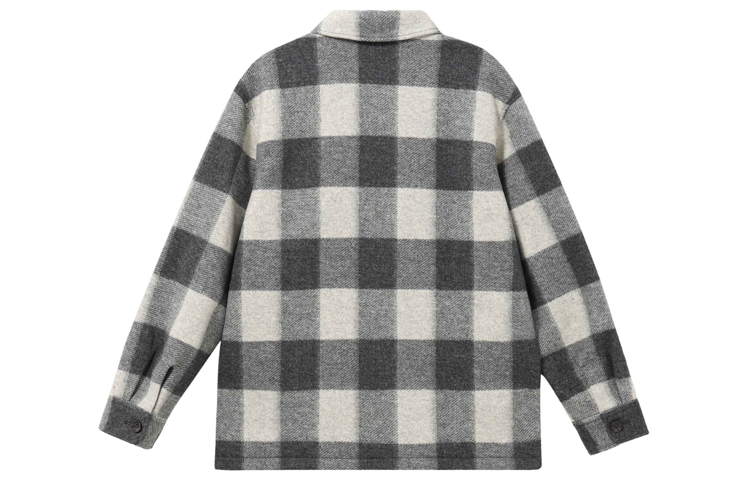 Lookbook UNIQLO Plaid Button-Up Long Sleeve Shirt Jacket Unisex - Light Gray 449618-05