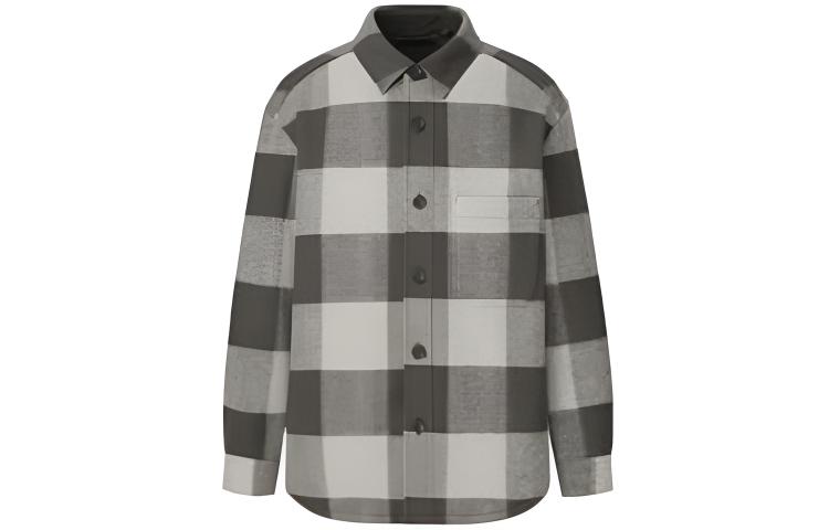 UNIQLO Plaid Shirt Jacket Unisex Light Brown 439811-35