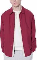 UNIQLO Plain Coach Jacket Single-Breasted Unisex in Koi Red. 466732-15 UNIQLO Plain Coach Jacket Single-Breasted Unisex in Koi Red. 466732-15