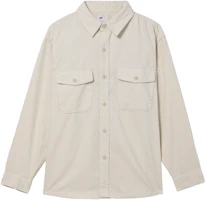 UNIQLO Plain Collared Loose Shirt Jacket Unisex Off-White 472897-01 UNIQLO Plain Collared Loose Shirt Jacket Unisex Off-White 472897-01