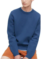 UNIQLO Plain Crewneck Long Sleeve Sweatshirt Unisex Blue 453754-64 UNIQLO Plain Crewneck Long Sleeve Sweatshirt Unisex Blue 453754-64