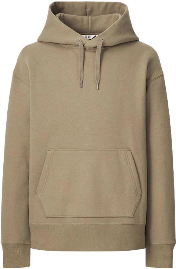 uniqlo-plain-hoodie-pullover-unisex-khaki-color-442459-33