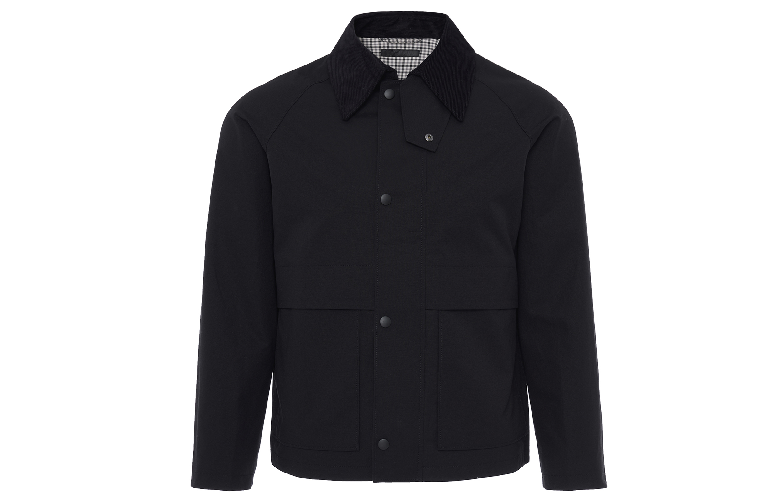 UNIQLO Plain Loose Raglan Single-Breasted Jacket Black Unisex 459592-09