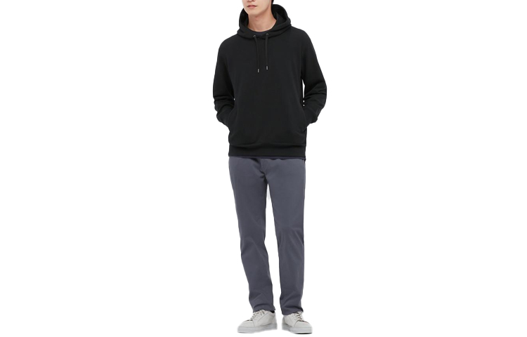 UNIQLO Plain Pullover Hoodie Black (Unisex) 444967-09