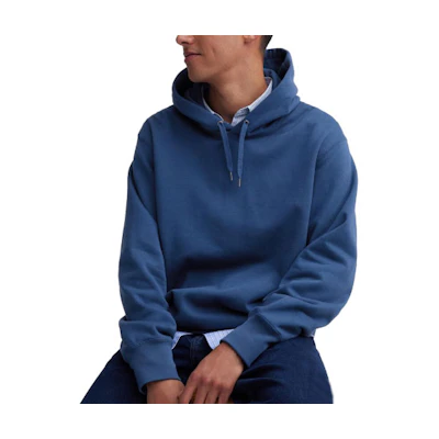 UNIQLO Plain Pullover Hoodie Unisex Blue 460323-66