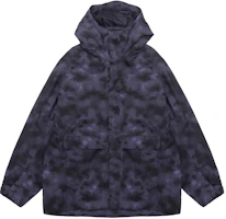 UNIQLO Purple Softshell Hooded Windproof Jacket with Full Print Design 456881-76 UNIQLO Purple Softshell Hooded Windproof Jacket with Full Print Design 456881-76