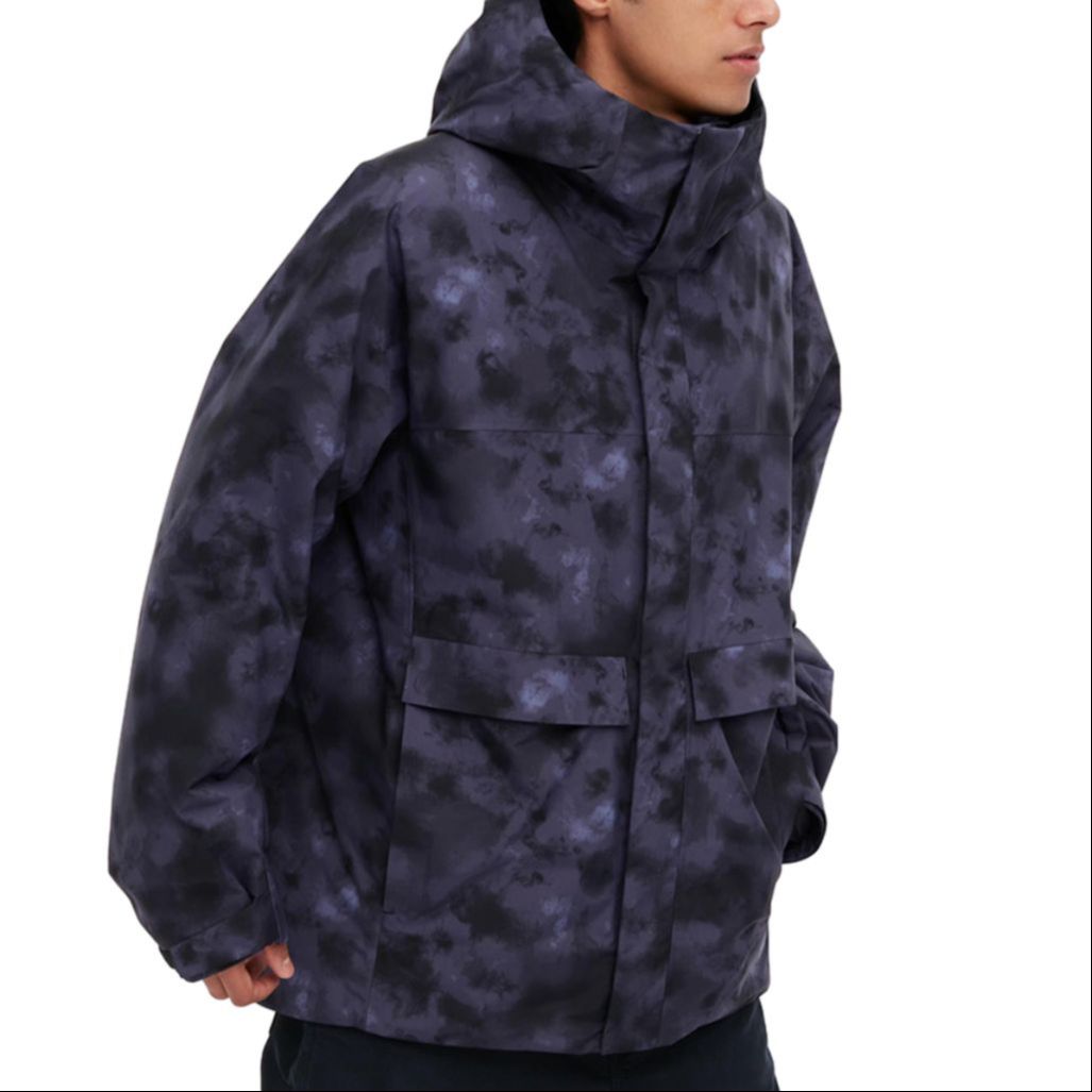 Details for UNIQLO 紫色滿版印花防風軟殼連帽外套 456881-76