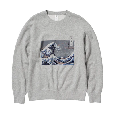 UNIQLO Scenic Print Crewneck Sweatshirt Unisex Grey 455823-03
