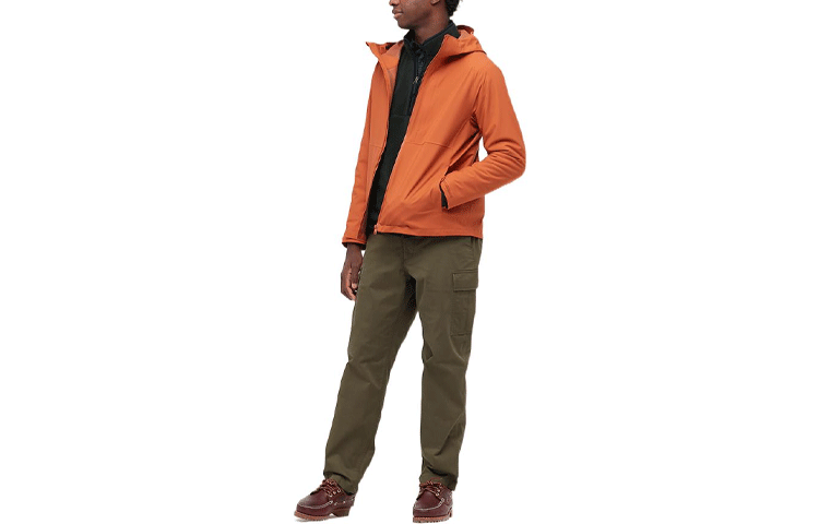 UNIQLO Simple Solid Color Hoodie Jacket - Orange 443419-25