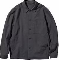 UNIQLO Solid Color Button-Up Casual Jacket Deep Gray 470993-08 UNIQLO Solid Color Button-Up Casual Jacket Deep Gray 470993-08