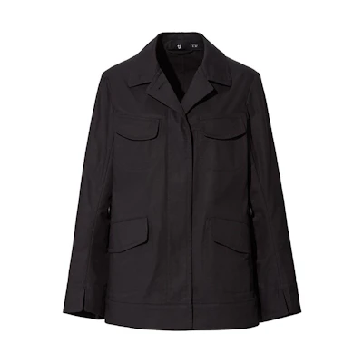 UNIQLO Solid Color Button-Up Jacket Blazer Unisex 437884