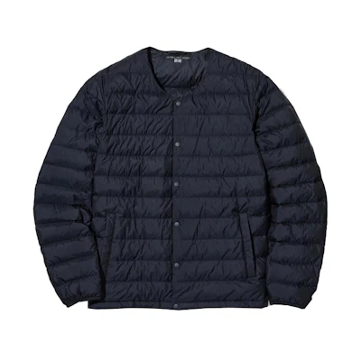 UNIQLO Solid Color Button-Up Jacket Deep Sea Blue 451705-69