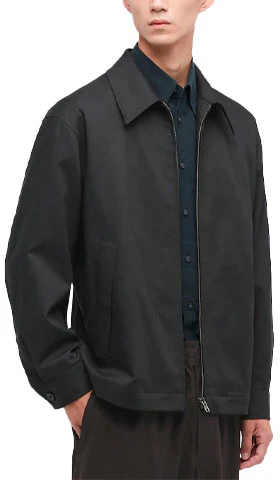 uniqlo-solid-color-casual-zip-up-jacket-unisex-black-442173-09
