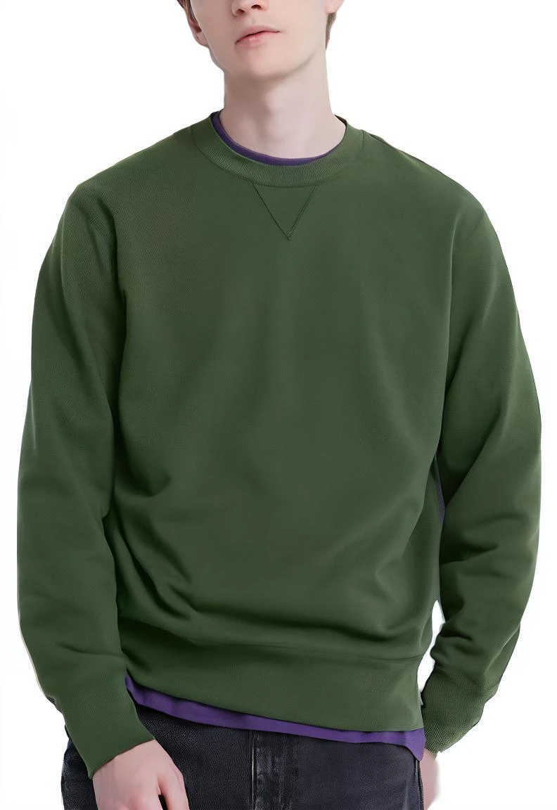 uniqlo-solid-color-crewneck-pullover-sweatshirt-unisex-teal-green-460322-55