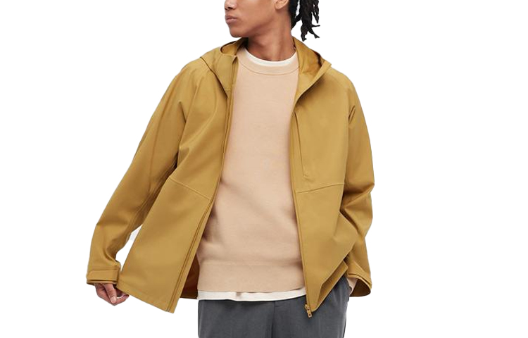 UNIQLO Solid Color Hooded Jacket Yellow Colorway 444551-43