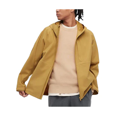 UNIQLO Solid Color Hooded Jacket Yellow Colorway 444551-43