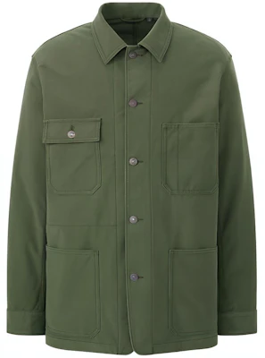 UNIQLO Solid Color Olive Green Denim Jacket Long-Sleeve Unisex Casual Wear 433066-56 Buy UNIQLO Solid Color Olive Green Denim Jacket Long-Sleeve Unisex Casual Wear 433066-56