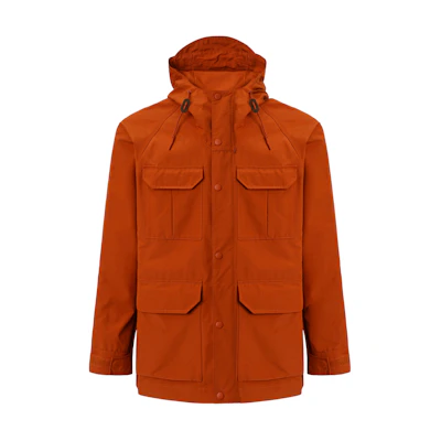 UNIQLO Solid Color Orange Zip-Up Hoodie Jacket - Unisex Casual Outerwear 464026-25