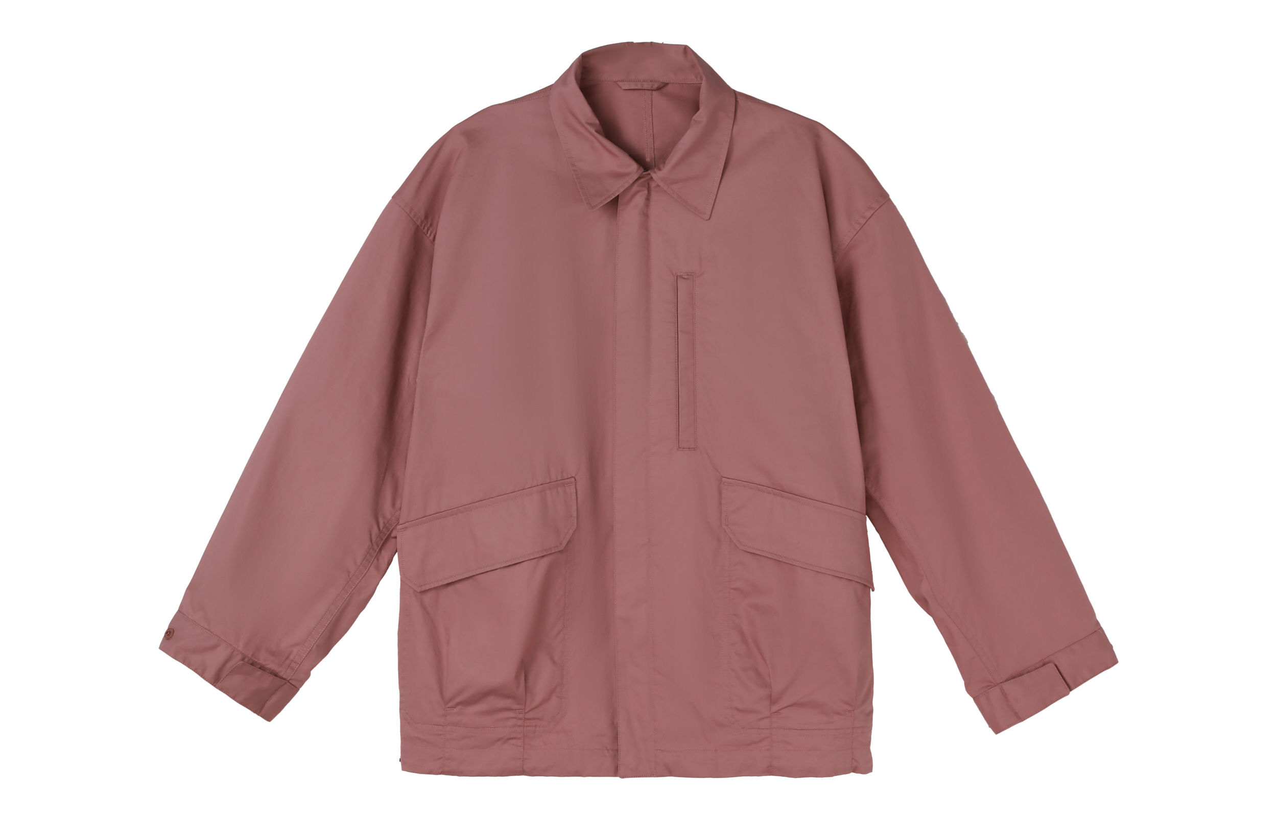 UNIQLO Solid Color Pocket Single-Breasted Jacket Pink 457986-12