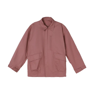 UNIQLO Solid Color Pocket Single-Breasted Jacket Pink 457986-12