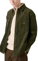 UNIQLO Solid Color Relaxed Shirt Jacket Unisex - Dark Olive 472897-57 UNIQLO Solid Color Relaxed Shirt Jacket Unisex - Dark Olive 472897-57