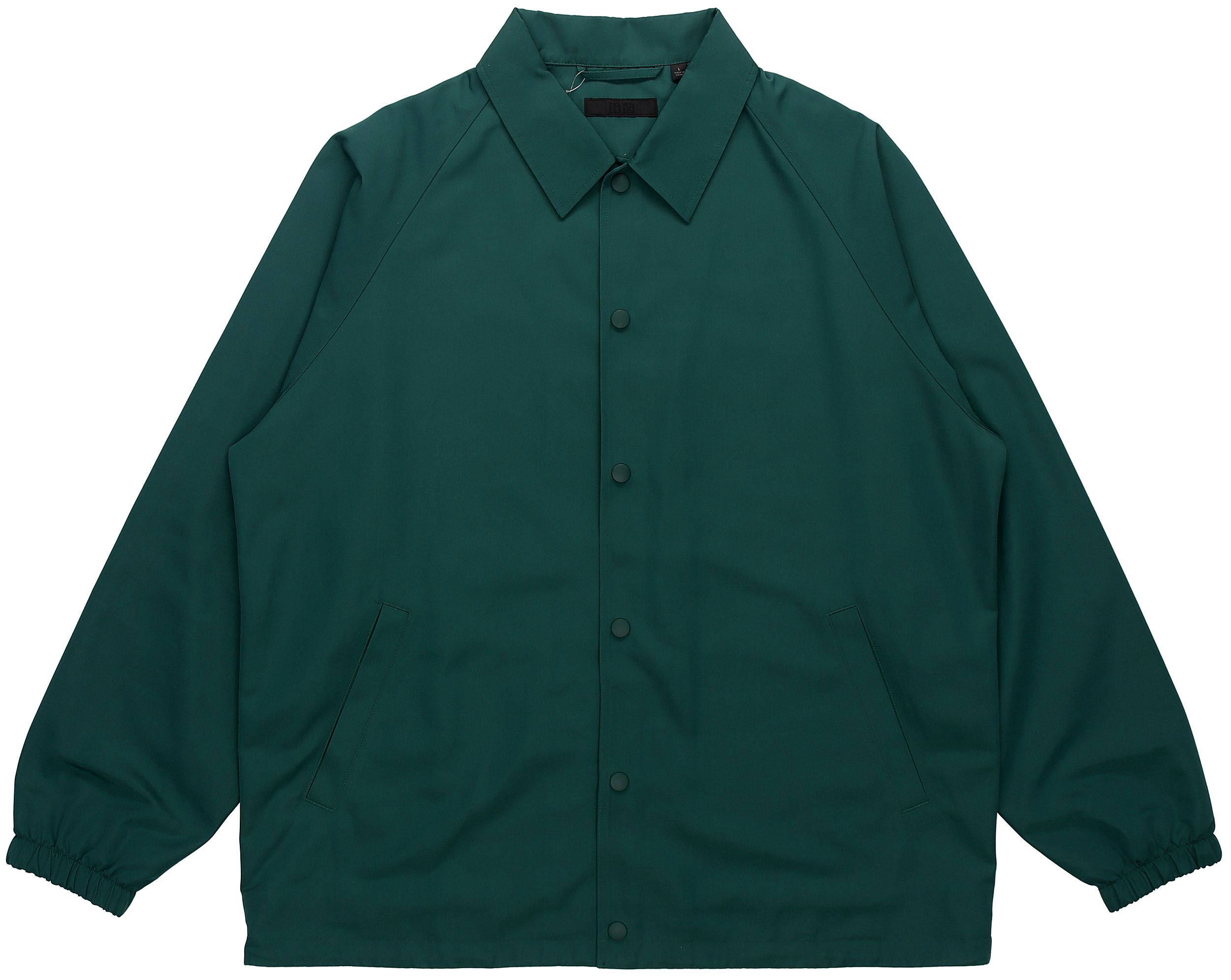 UNIQLO Solid Color Single-Breasted Jacket Unisex Green 445041-55