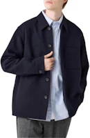 UNIQLO Solid Double-Sided Shirt Jacket Navy Blue Unisex 470045-69 UNIQLO Solid Double-Sided Shirt Jacket Navy Blue Unisex 470045-69