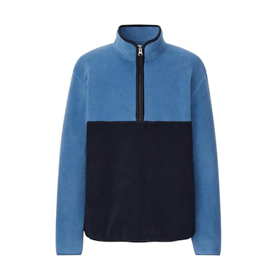 UNIQLO SS22 Colorblock Half-Zip High Neck Jacket Blue 443466-63