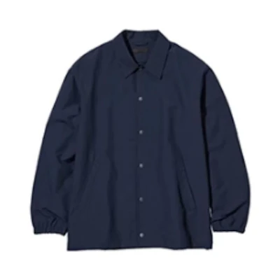UNIQLO SS23 Navy Thick Shirt Collar Jacket Unisex Casual Style 456986-69