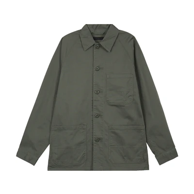UNIQLO SS23 Olive Casual Jacket Unisex, Solid Color with Single Button Design 458182-56