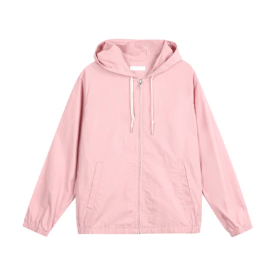 UNIQLO SS23 Solid Color Hoodie Jacket Unisex Peach Pink 456991-12