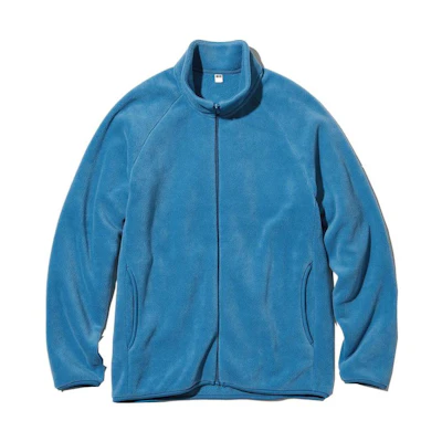 UNIQLO SS23 Solid Color Zip Long Sleeve Jacket Unisex Lake Blue 450195-61