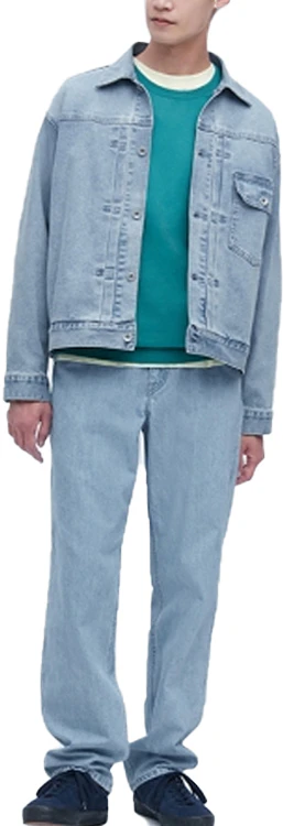 uniqlo-ss-23-washed-denim-collared-button-up-jacket-sky-blue-unisex-long-sleeve-453776-63