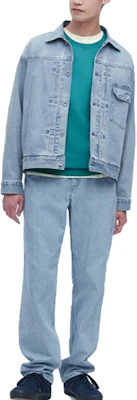 ユニクロ SS23 ウォッシュデニム襟付きジャケット スカイブルー 男女兼用 長袖 453776-63 Buy ユニクロ SS23 ウォッシュデニム襟付きジャケット スカイブルー 男女兼用 長袖 453776-63