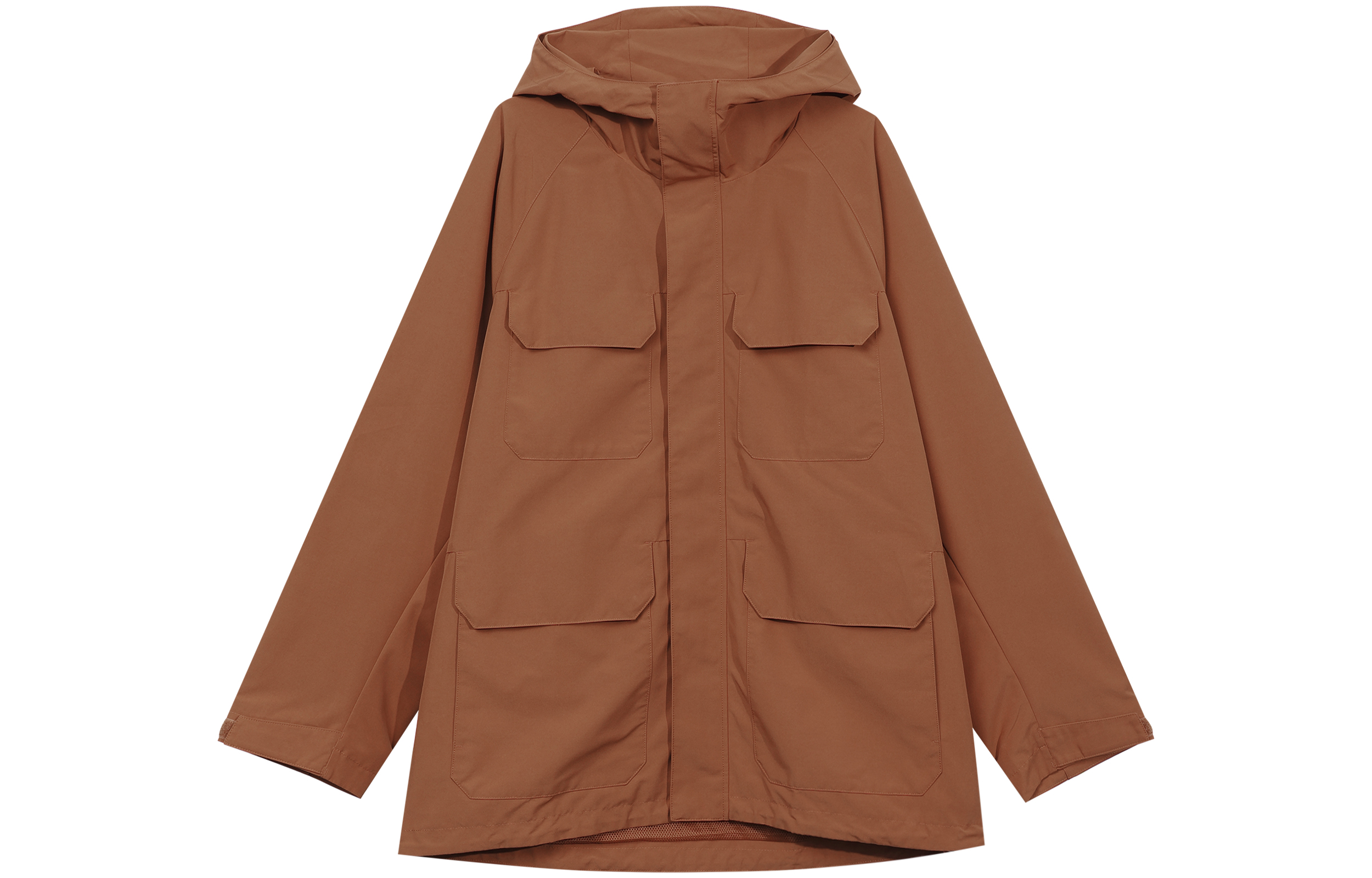 UNIQLO SS23 Waterproof Windbreaker Hoodie - Bright Orange 453848-24