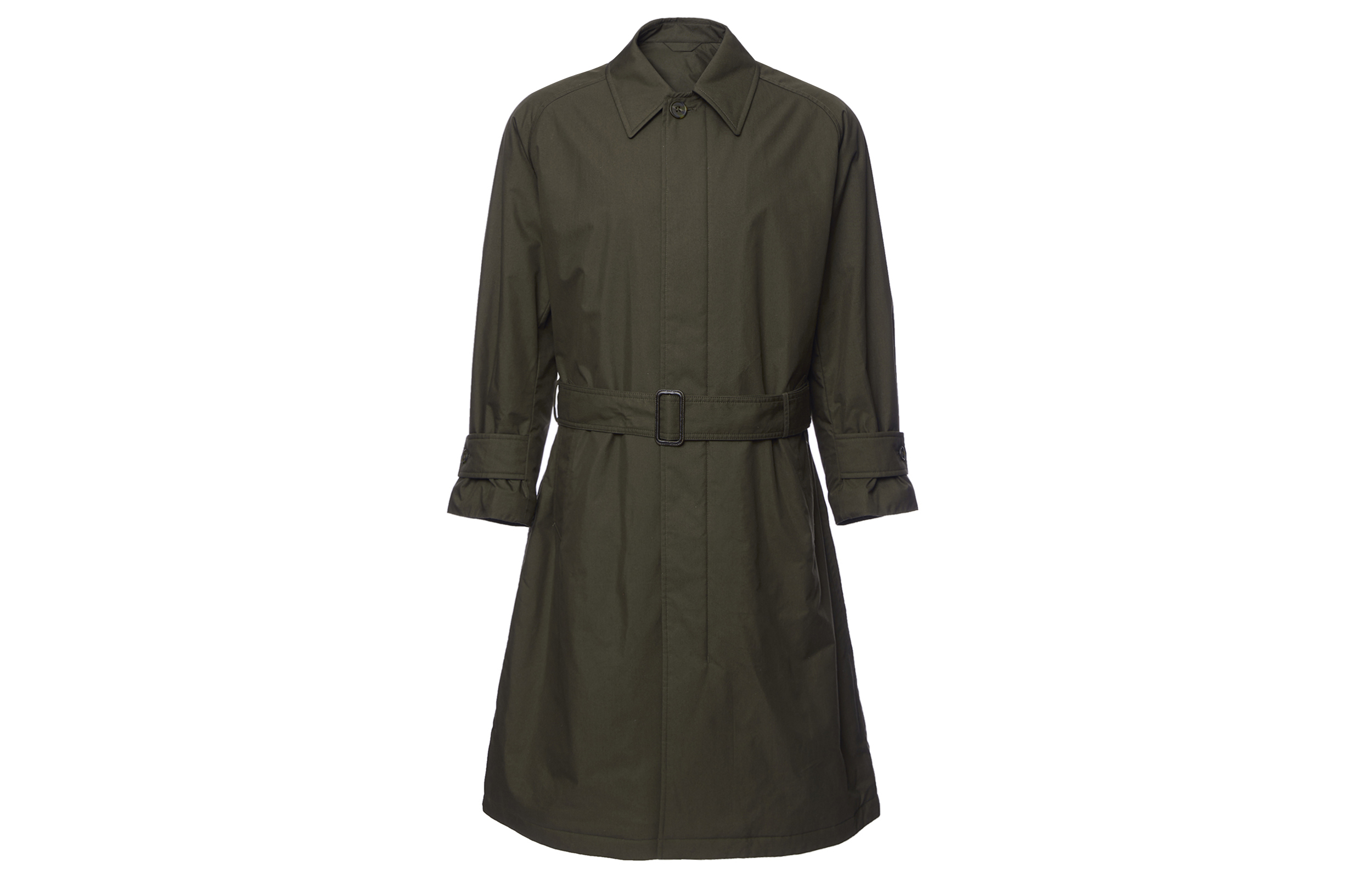 Order UNIQLO U FW23 中性款長袖中長版橄欖綠風衣外套 462853-57