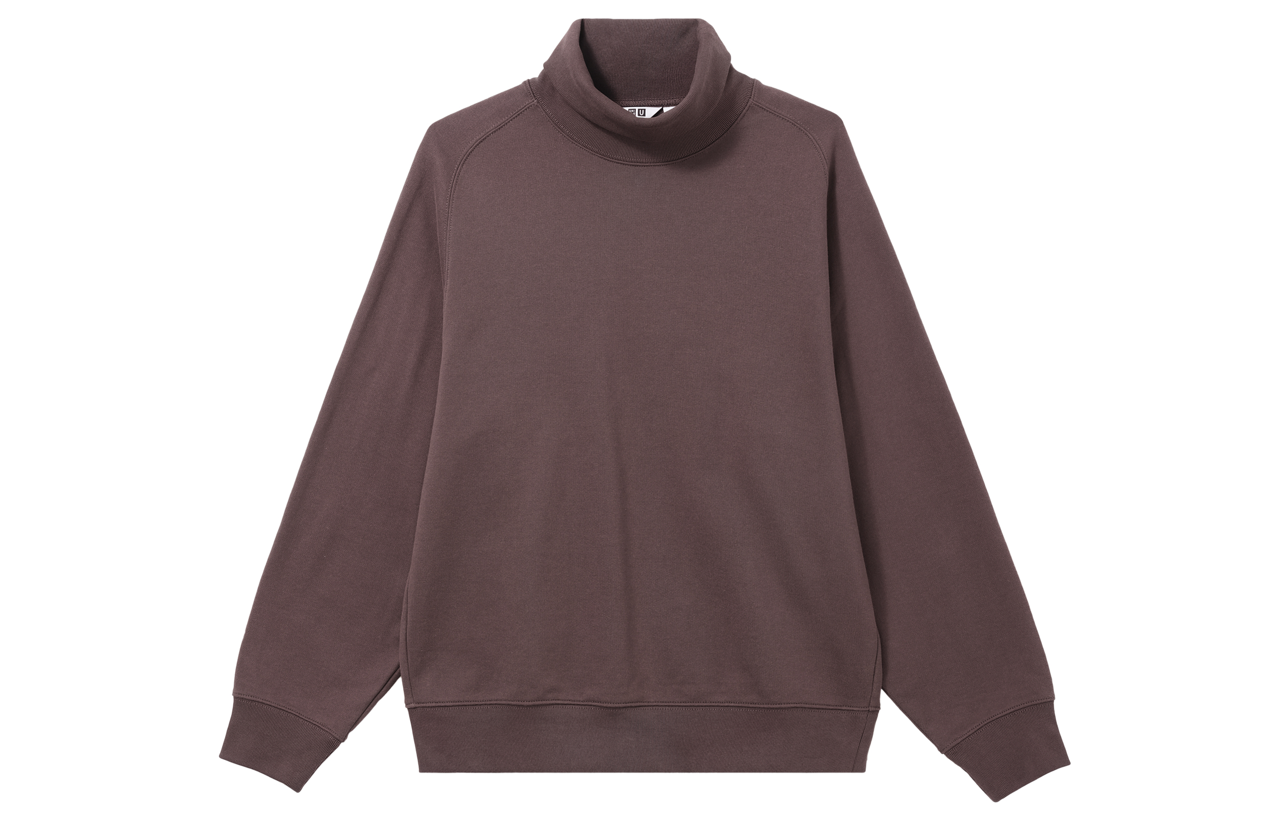 UNIQLO U FW23 Two-Tone Pullover Long-Sleeve Sweatshirt Purple 461529-76