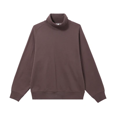 UNIQLO U FW23 Two-Tone Pullover Long-Sleeve Sweatshirt Purple 461529-76