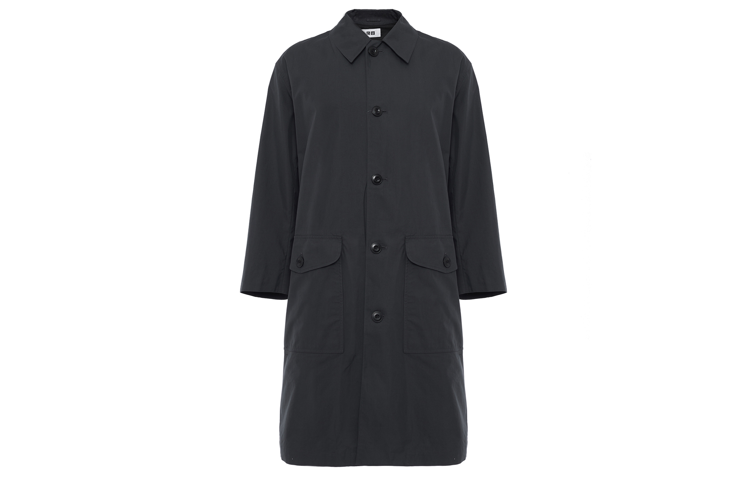 UNIQLO U Series FW22 Dark Gray Single-Breasted Long Sleeve Coat 457988-08