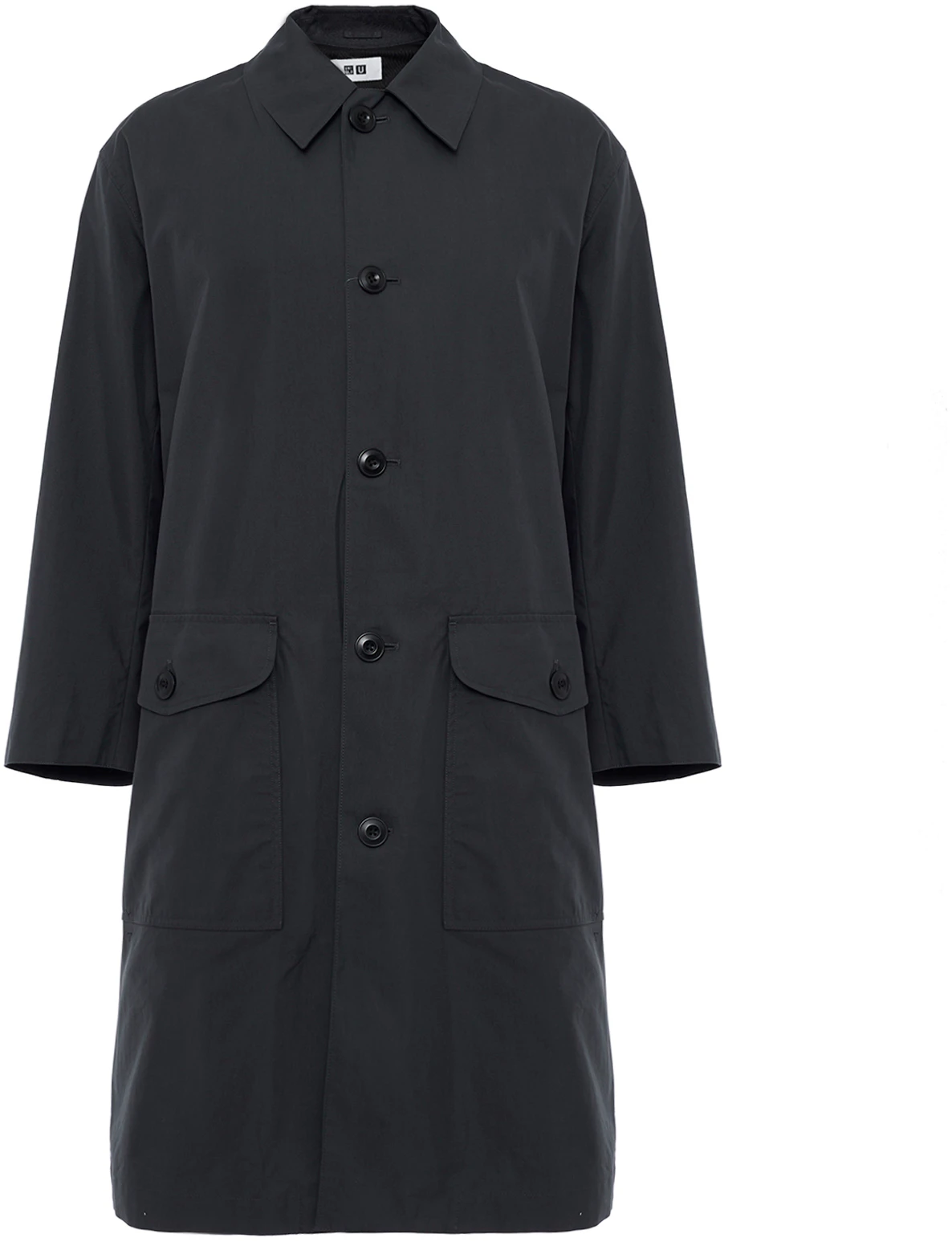 uniqlo-u-series-fw-22-dark-gray-single-breasted-long-sleeve-coat-457988-08